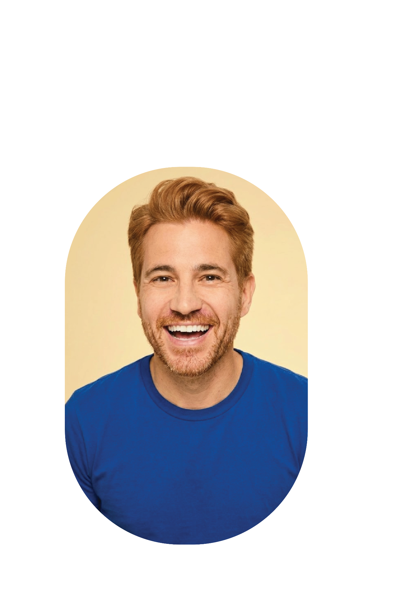 Smiling male patient