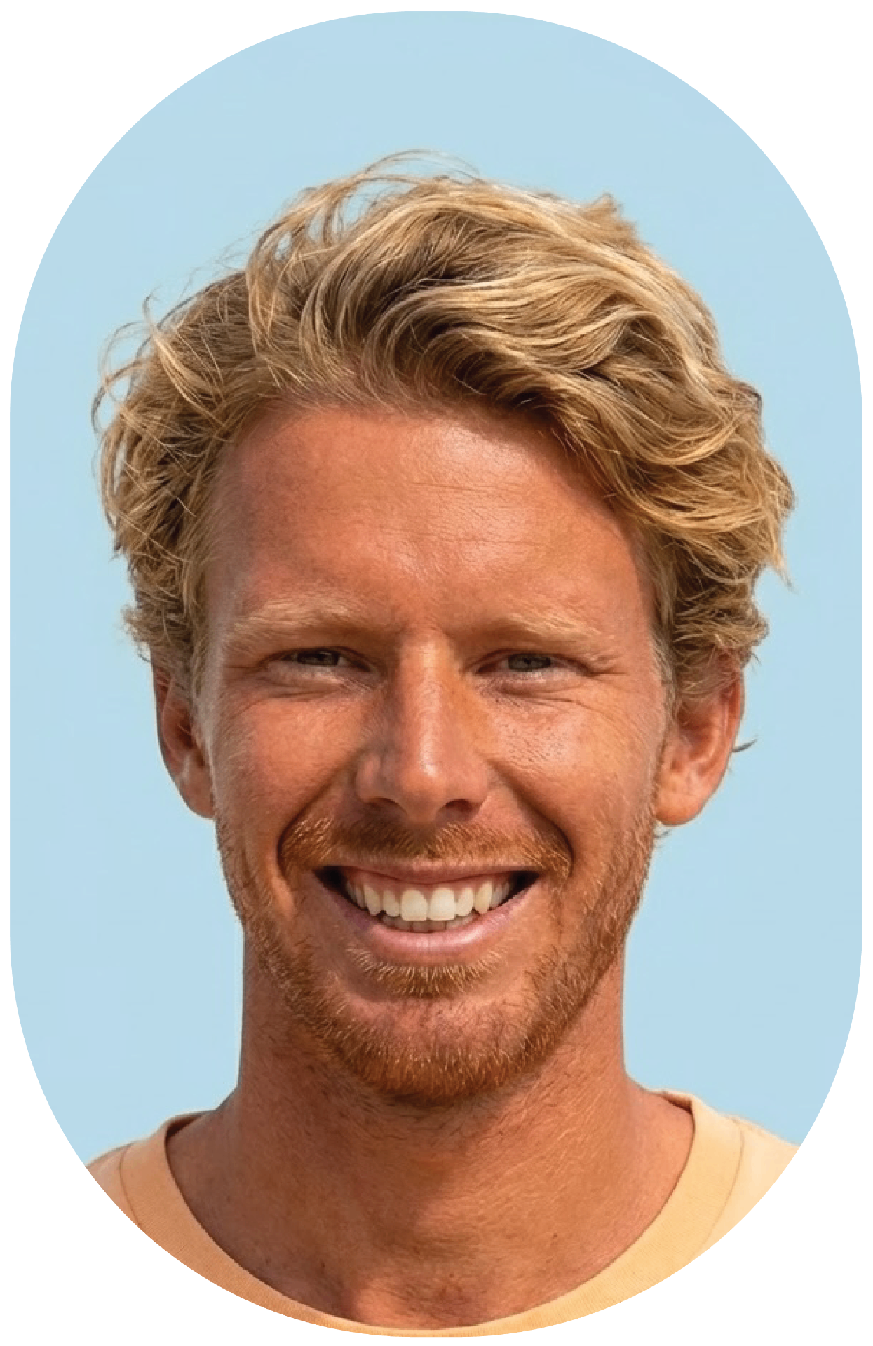 Relaxed male patient after dental veneer treatment