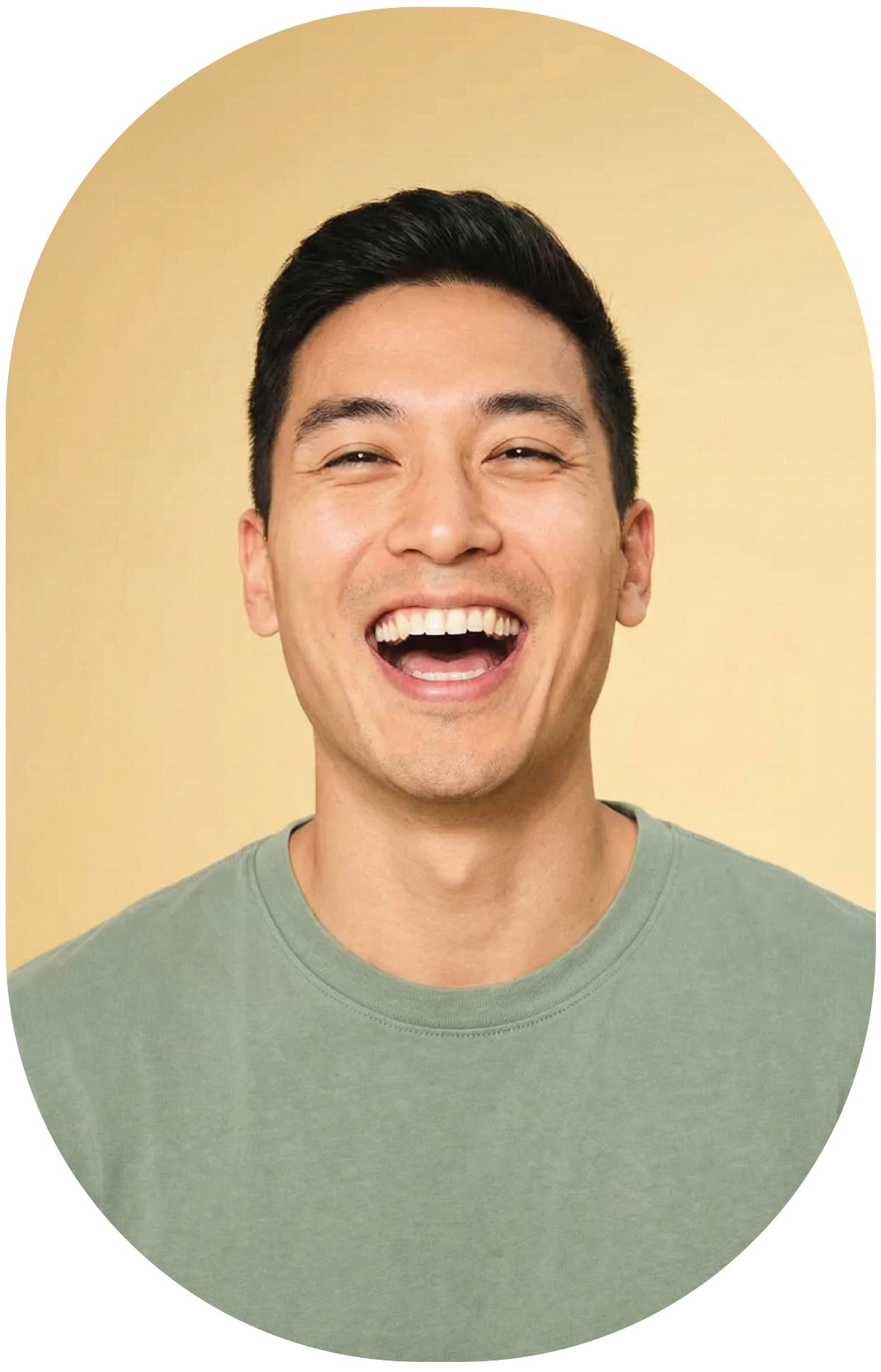 Smiling man with healthy teeth
